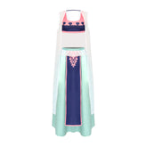 Anime One Piece Vivi Outfits Blue Dress Cosplay Costume Halloween Carnival Suit
